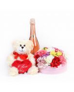 "Be Mine Forever"  Flowers & Champagne Gift