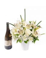 Everyday Luxury Flowers & Wine Gift