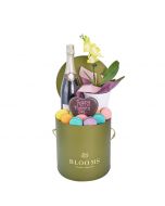 Mother’s Day Champagne, Orchid & Treat Gift Box