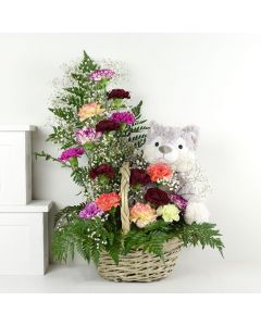 Mixed Wildflower & Plush Gift Set