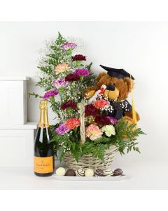 Bearly Truffles Champagne & Flower Gift