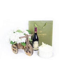 A Lovely Celebration Flowers & Wine Gift