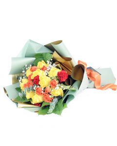 Mother's Day Sunburst Mixed Rose Bouquet